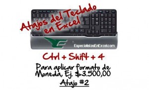 Atajos del teclado para ser más rápido en Excel