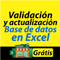 Validación y actualización Base de datos en Excel